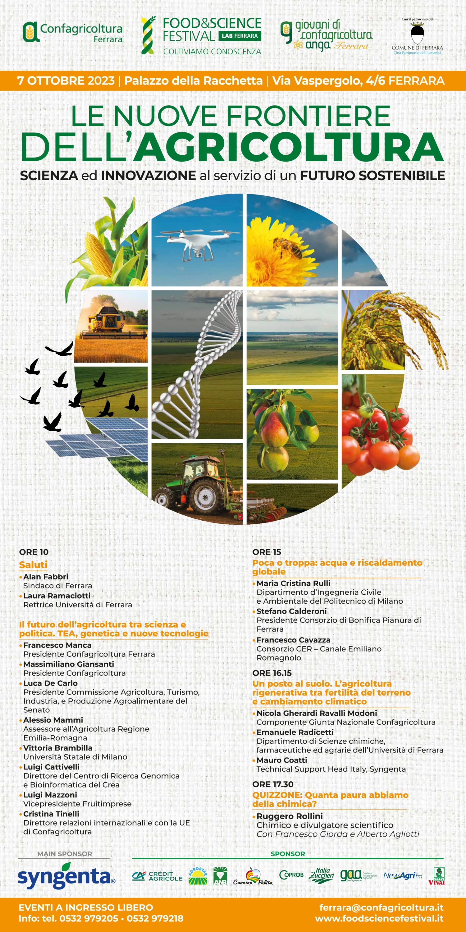 Food&Science: una giornata di divulgazione su agricoltura e scienza per un  cibo sano e sicuro - FILO Magazine - L'agenda eventi di Ferrara